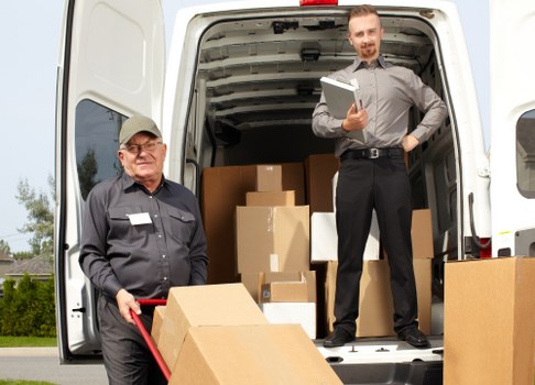 Local furniture removals team handling a move in Kennington