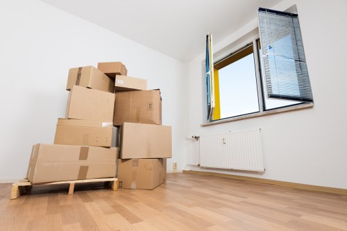 Commercial removals preparation for an office move in Kennington