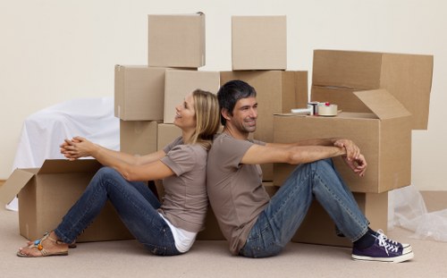 Removal team planning a flat move in Kennington with parking considerations
