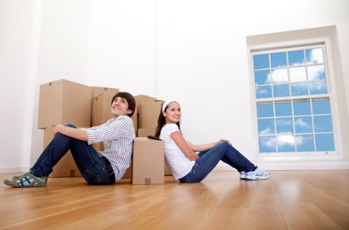 Local removal team planning a move in Kennington near residential flats