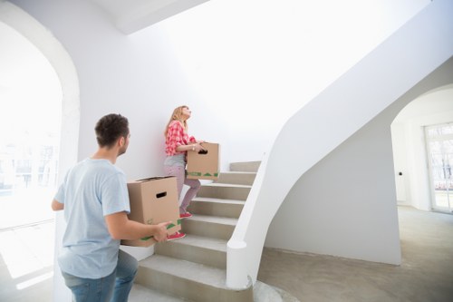 Careful packing and furniture handling during a local removals service