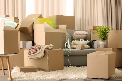 Furniture and flat removal transport with loading support