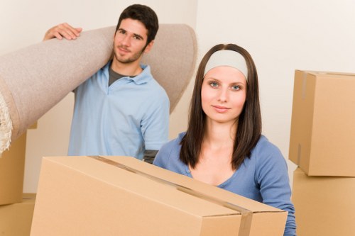 Reporting a service issue during a removal van move