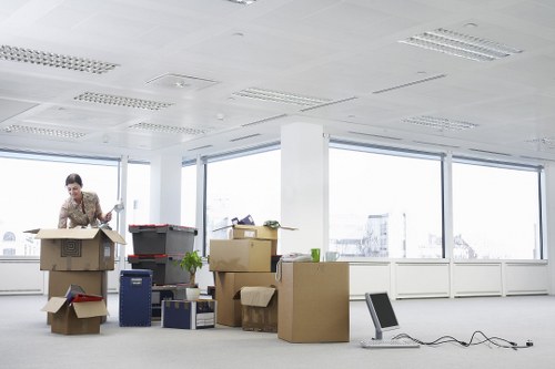Loading furniture and boxes for transport in South London