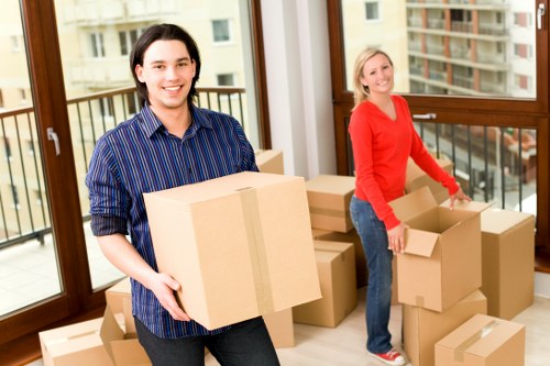 Packing and handling office furniture during a Kennington relocation